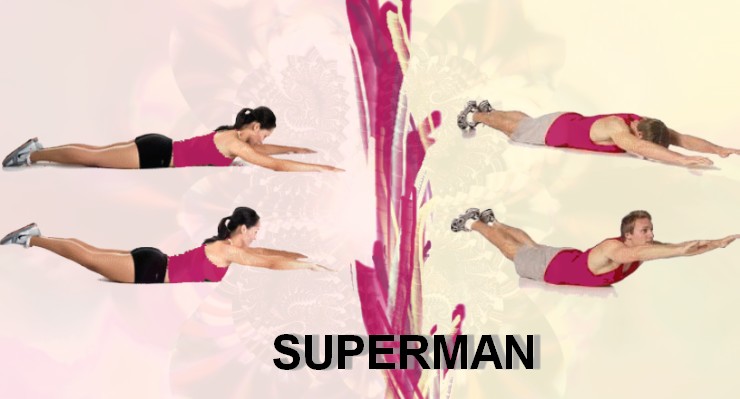Superman: l'exercice inévitable quand on fait des abdos (adopte la bonne position)